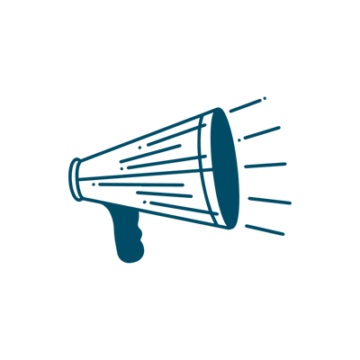Ciphr_DetailIllustration_DeepBlue_Megaphone Ciphr_DetailIllustration_DeepBlue_Megaphone